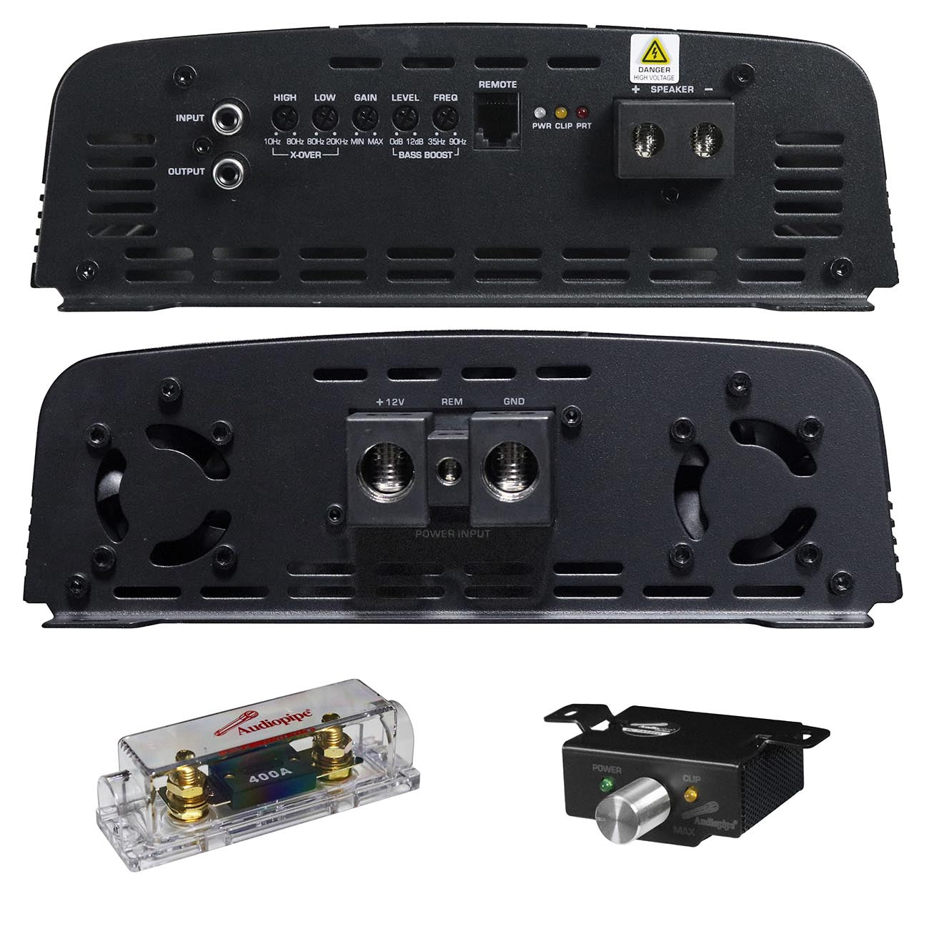 Audiopipe APHF-5000D-H2 Monoblock Full-Range Amplifier - 1 x 5000