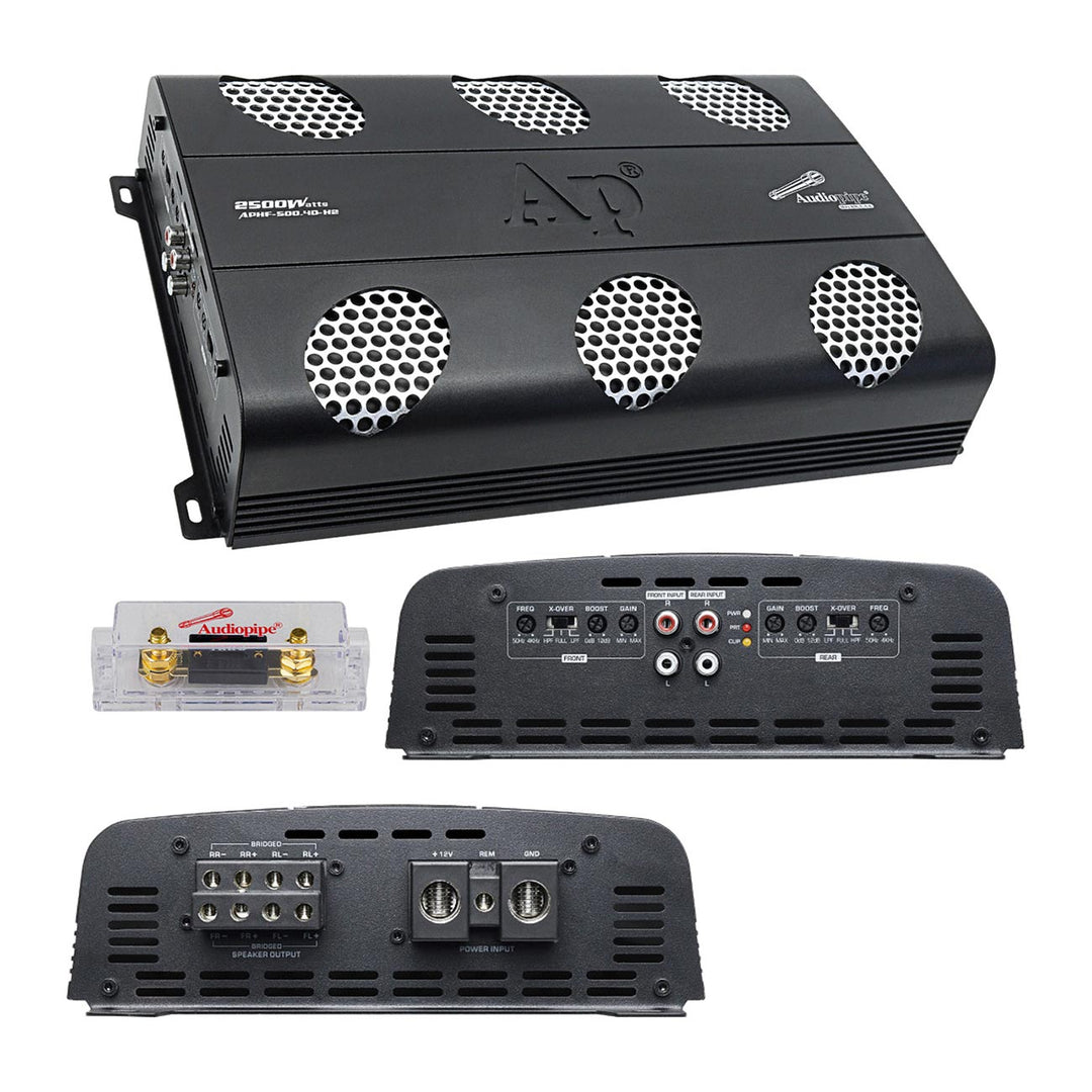 Audiopipe APHF-500.4D-H2 4-Channel Full-Range Amplifier - 4 x 500 Watts Rms @ 2-ohm