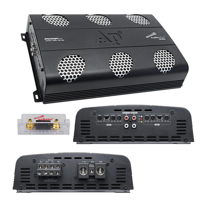 Audiopipe APHF-500.4D-H2 4-Channel Full-Range Amplifier - 4 x 500 Watts Rms @ 2-ohm