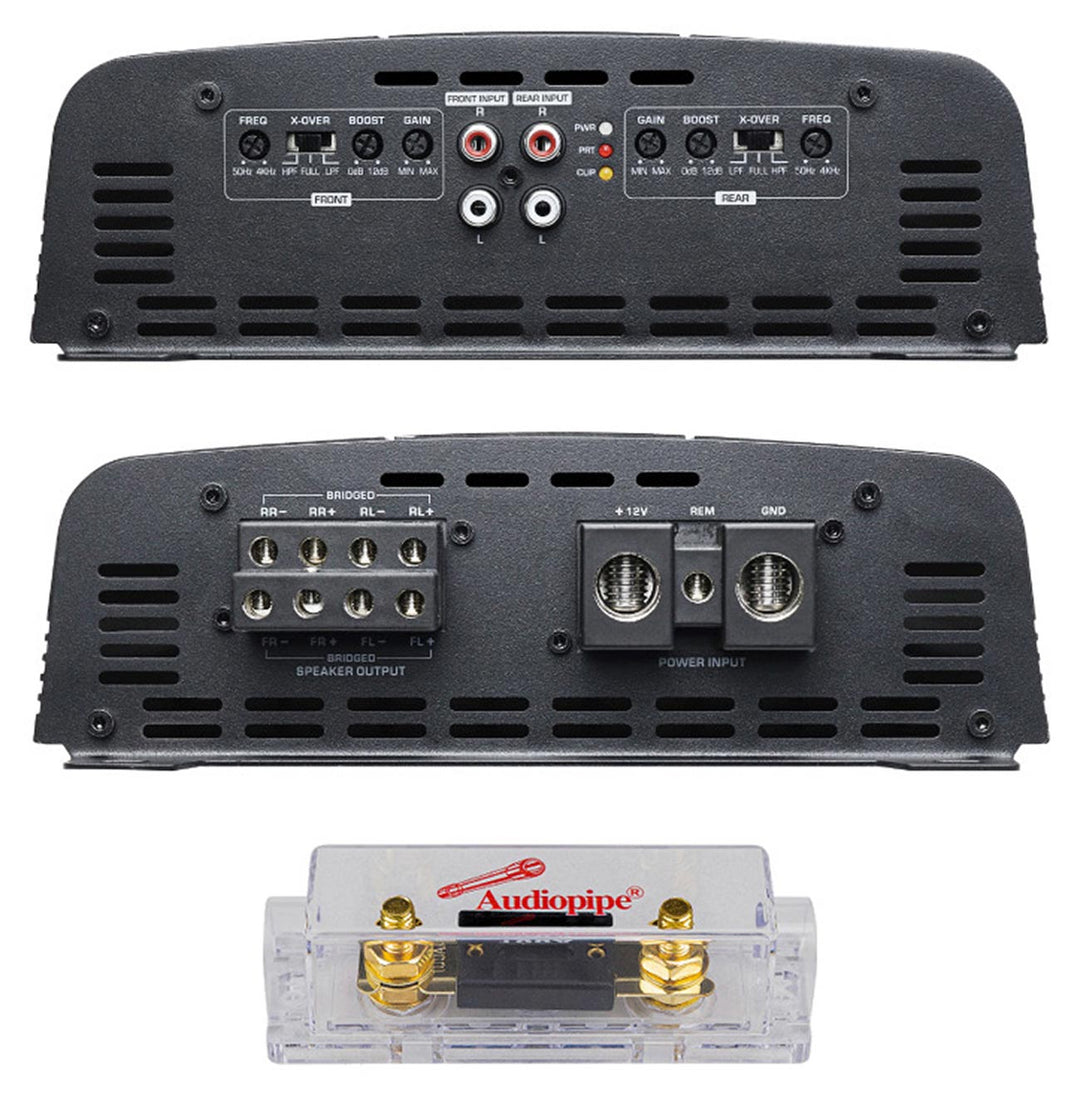 Audiopipe APHF-500.4D-H2 4-Channel Full-Range Amplifier - 4 x 500 Watts Rms @ 2-ohm