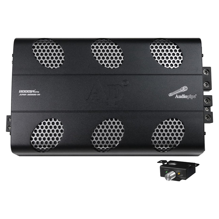Audiopipe APHF-8000D-H2 Monoblock Full-Range Amplifier - 1 x 8000 Watts Rms @ 2-ohm