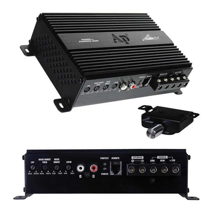 Audiopipe APMCRO-1500 Monoblock Subwoofer Amplifier - 1 x 500 Watts Rms @ 1-ohm