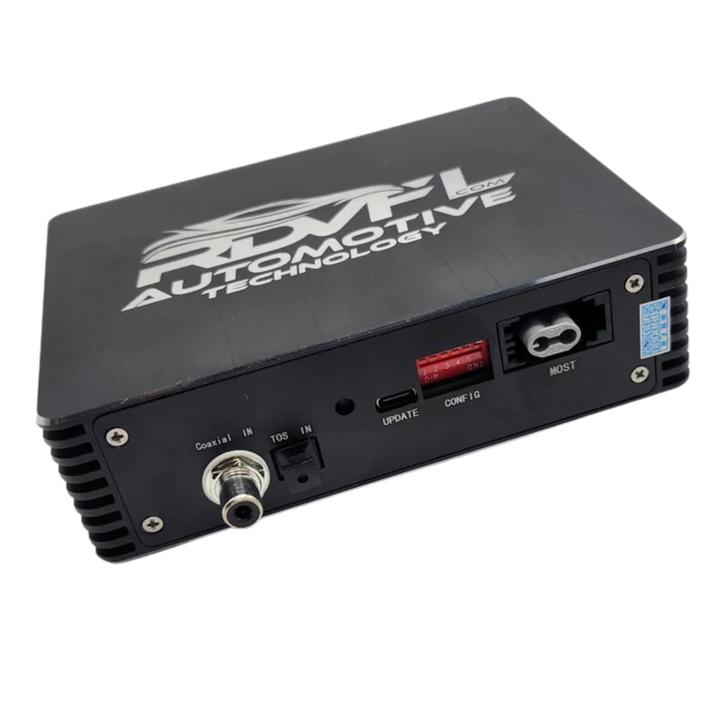 RDVFL AR1-MB-M150 Digital Amplifier Replacement Interface - Fits Select Mercedes Benz Vehicles with NTG5 to NTG5.5 Infotainment and Equipped with MOST150 Fiber Optics