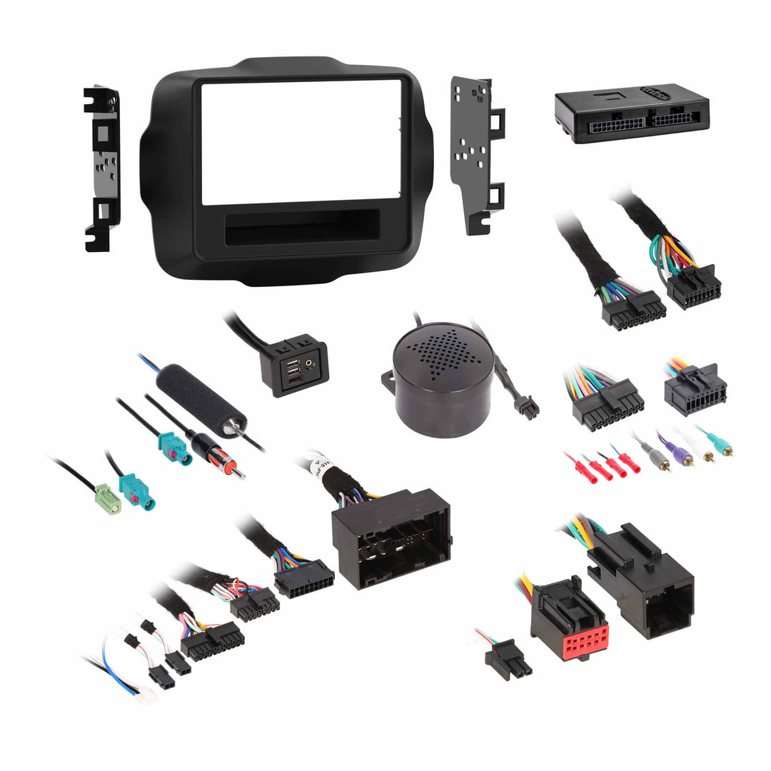 Axxess AXPIO-REN1 Dash Kit and Interface for Pioneer DMH-WC5700NEX 6.8" Radio - Fits 2015-2020 Jeep Renegade