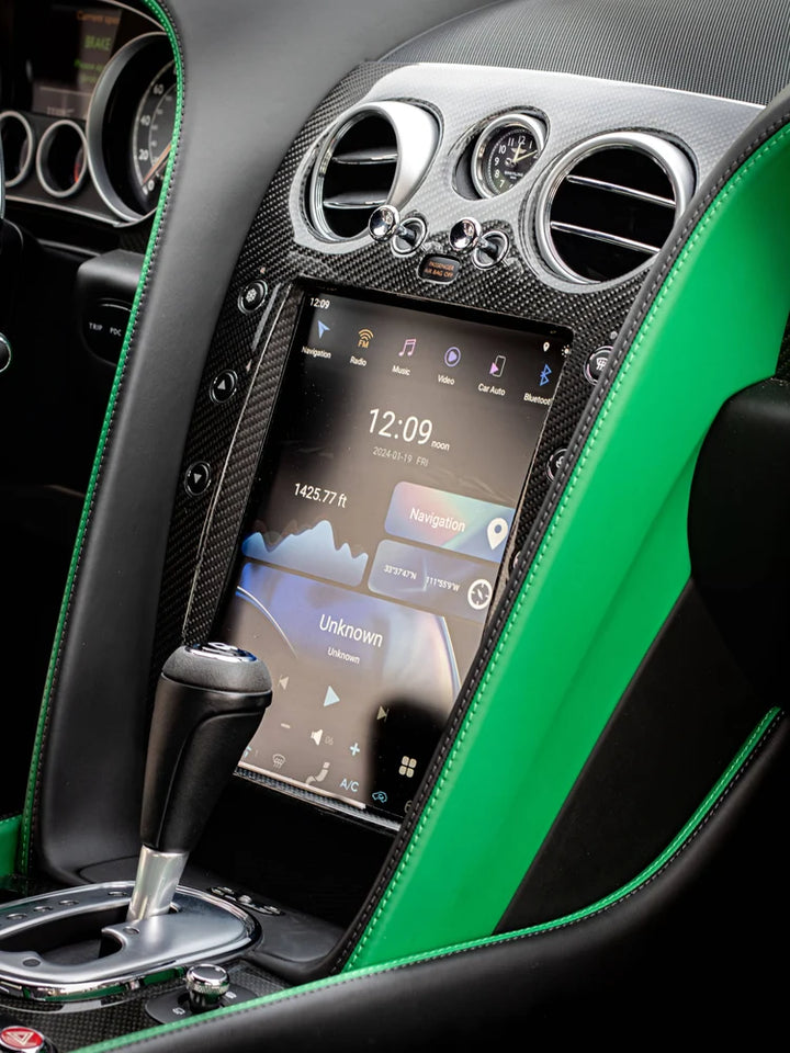 RDVFL BNT-SCREEN-CF 12.1" Full Touchscreen Radio Upgrade with Carbon Fiber Bezel - Fits 2004-2018 Bentley Continental