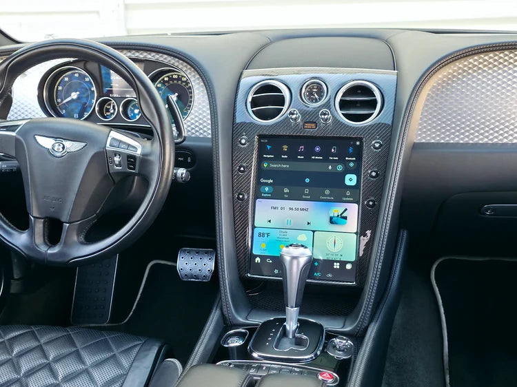RDVFL BNT-SCREEN-CF 12.1" Full Touchscreen Radio Upgrade with Carbon Fiber Bezel - Fits 2004-2018 Bentley Continental