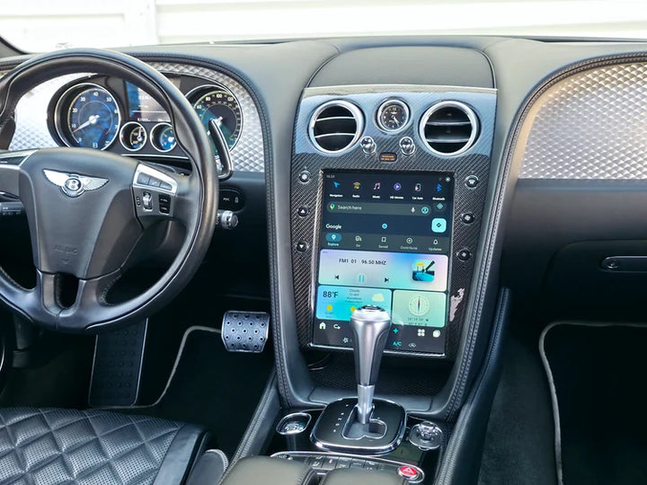 RDVFL BNT-SCREEN-CF 12.1" Full Touchscreen Radio Upgrade with Carbon Fiber Bezel - Fits 2004-2018 Bentley Continental