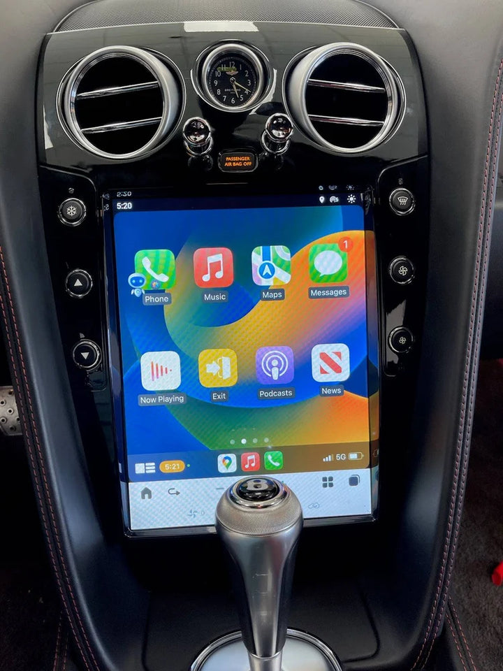RDVFL BNT-SCREEN-GB 12.1" Full Touchscreen Radio Upgrade with Gloss Black Bezel - Fits 2004-2018 Bentley Continental