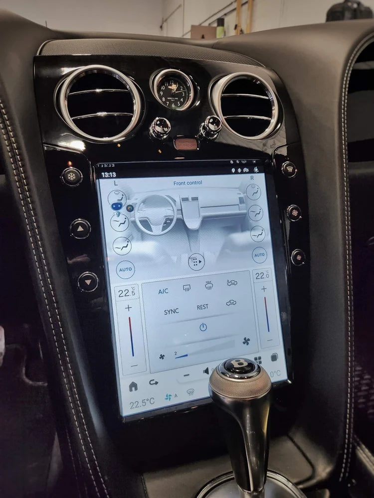 RDVFL BNT-SCREEN-GB 12.1" Full Touchscreen Radio Upgrade with Gloss Black Bezel - Fits 2004-2018 Bentley Continental