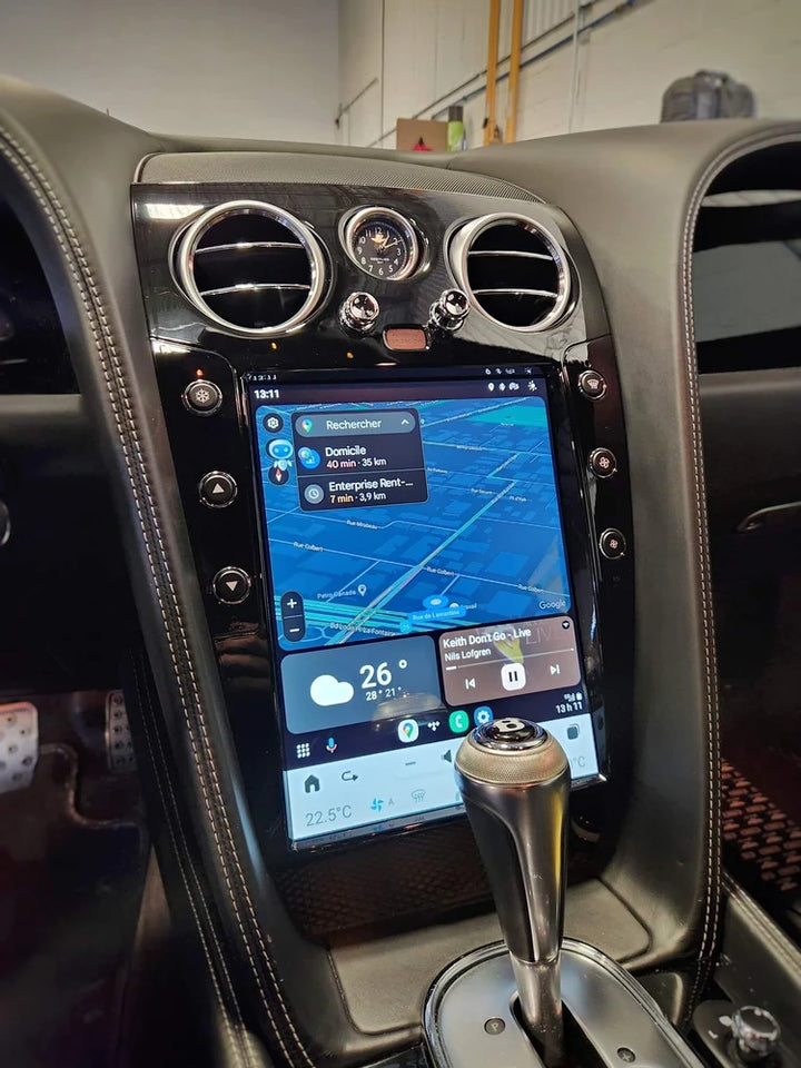 RDVFL BNT-SCREEN-GB 12.1" Full Touchscreen Radio Upgrade with Gloss Black Bezel - Fits 2004-2018 Bentley Continental