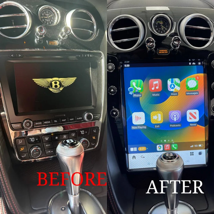 RDVFL BNT-SCREEN-GB 12.1" Full Touchscreen Radio Upgrade with Gloss Black Bezel - Fits 2004-2018 Bentley Continental