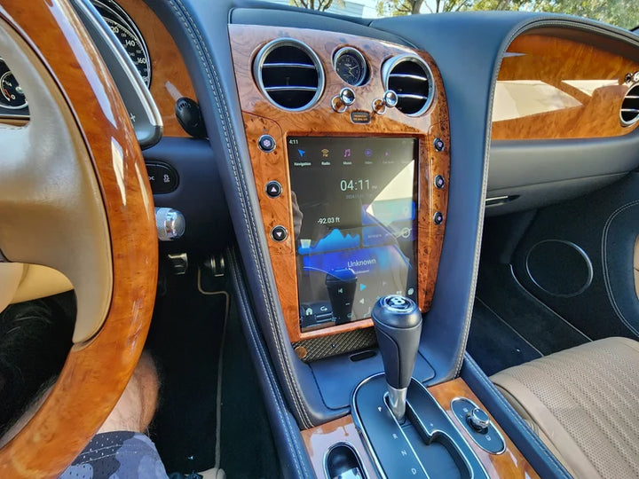RDVFL BNT-SCREEN-MWG 12.1" Full Touchscreen Radio Upgrade with Medium Wood Grain Bezel - Fits 2004-2018 Bentley Continental