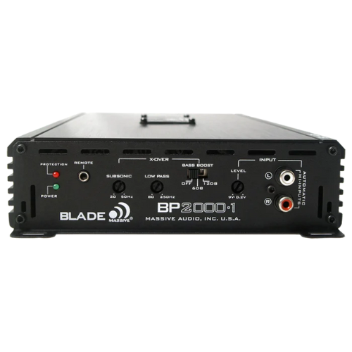 Massive Audio BP2000.1 V2 Monoblock Class D Subwoofer Amplifier - 1 x 1000 Watts Rms @ 1-ohm