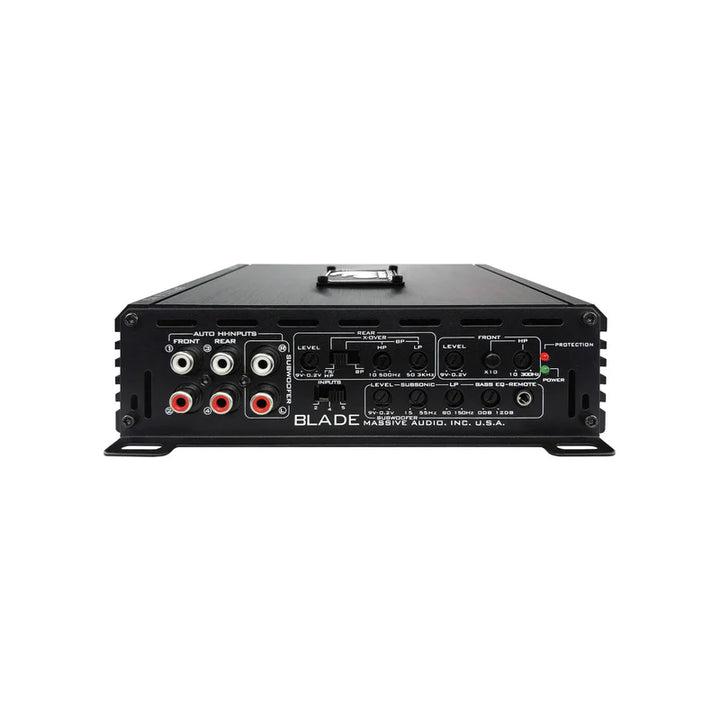 Massive Audio BPX1500.5 5-Channel Amplifier - 4 x 80 Watts Rms @ 4-ohm + 1 x 500 Watts Rms @ 2-ohm