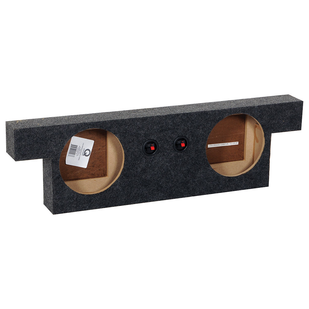 Dual 10″ Sealed Subwoofer Enclosure - Fits 04-14 Colorado/Canyon Crew Cab