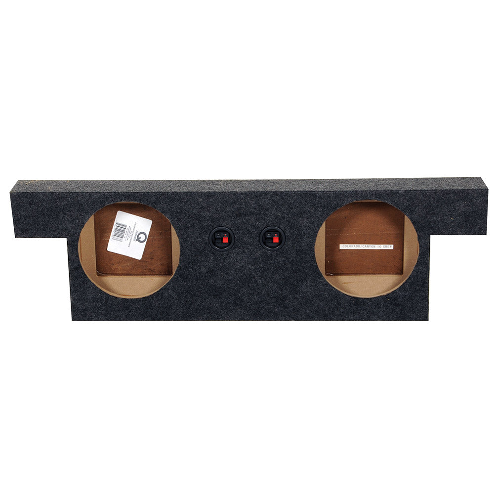 Dual 10″ Sealed Subwoofer Enclosure - Fits 04-14 Colorado/Canyon Crew Cab