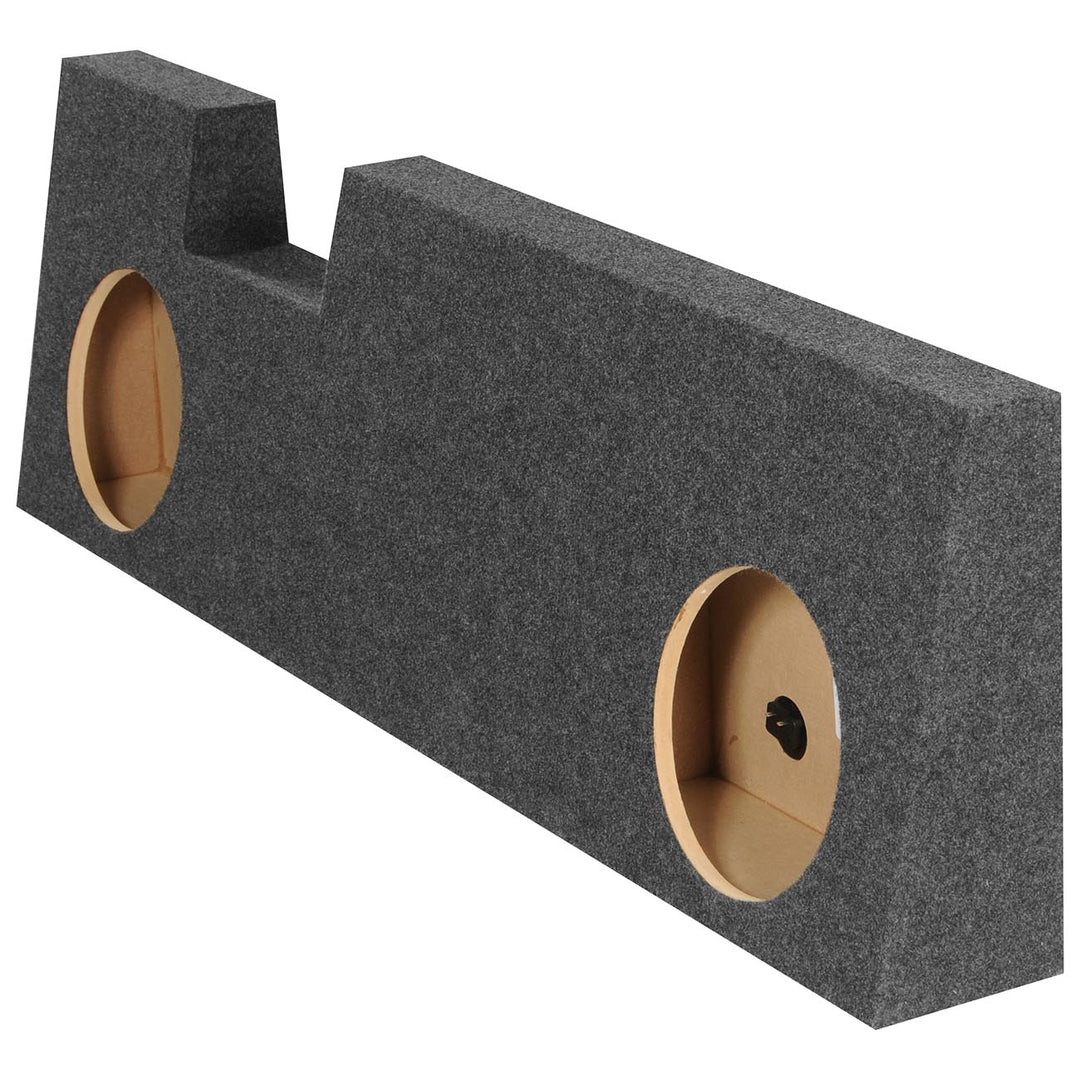 Dual 10" Sealed Behind Seat Subwoofer Enclosure - Fits 04-16 Ford Super Duty Crew Cab