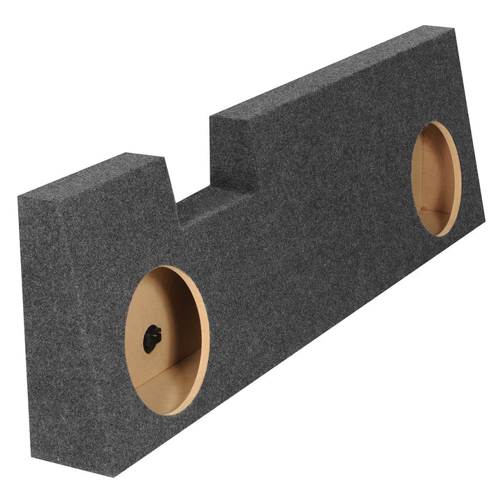 Dual 10" Sealed Behind Seat Subwoofer Enclosure - Fits 04-16 Ford Super Duty Crew Cab