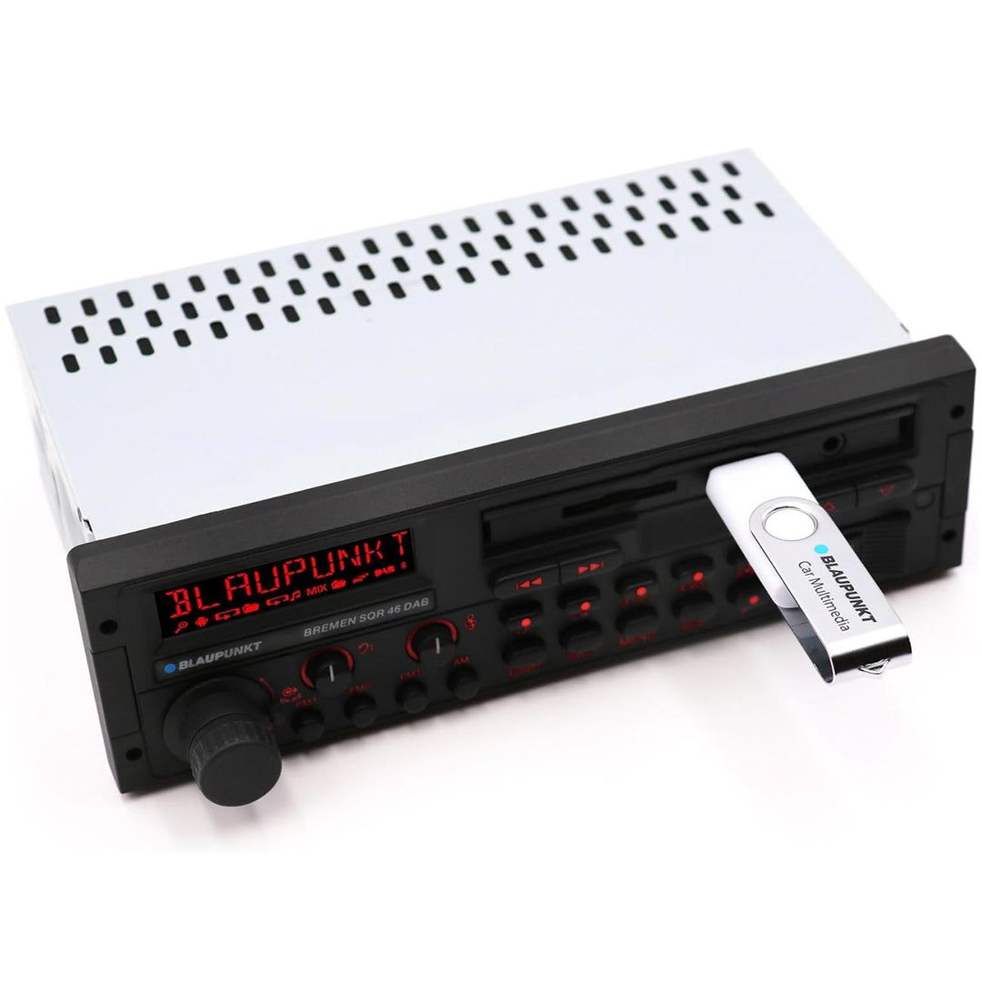 Blaupunkt BREMEN SQR46 DAB Single-Din Head Unit with DAB Tuner - Bluetooth, USB/SD Inputs and Remot