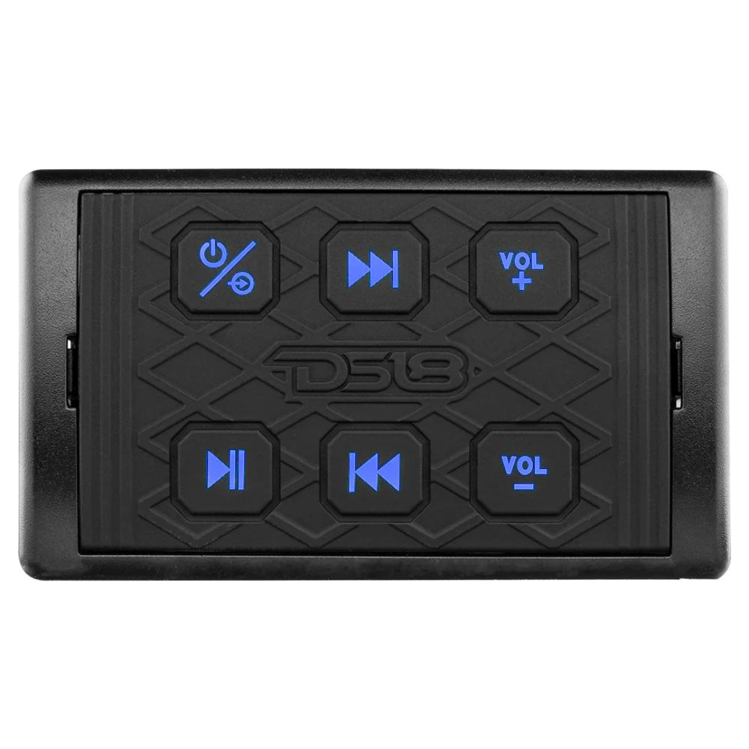 Marine And Powersports Waterproof Bluetooth Audio Receiver With Controls