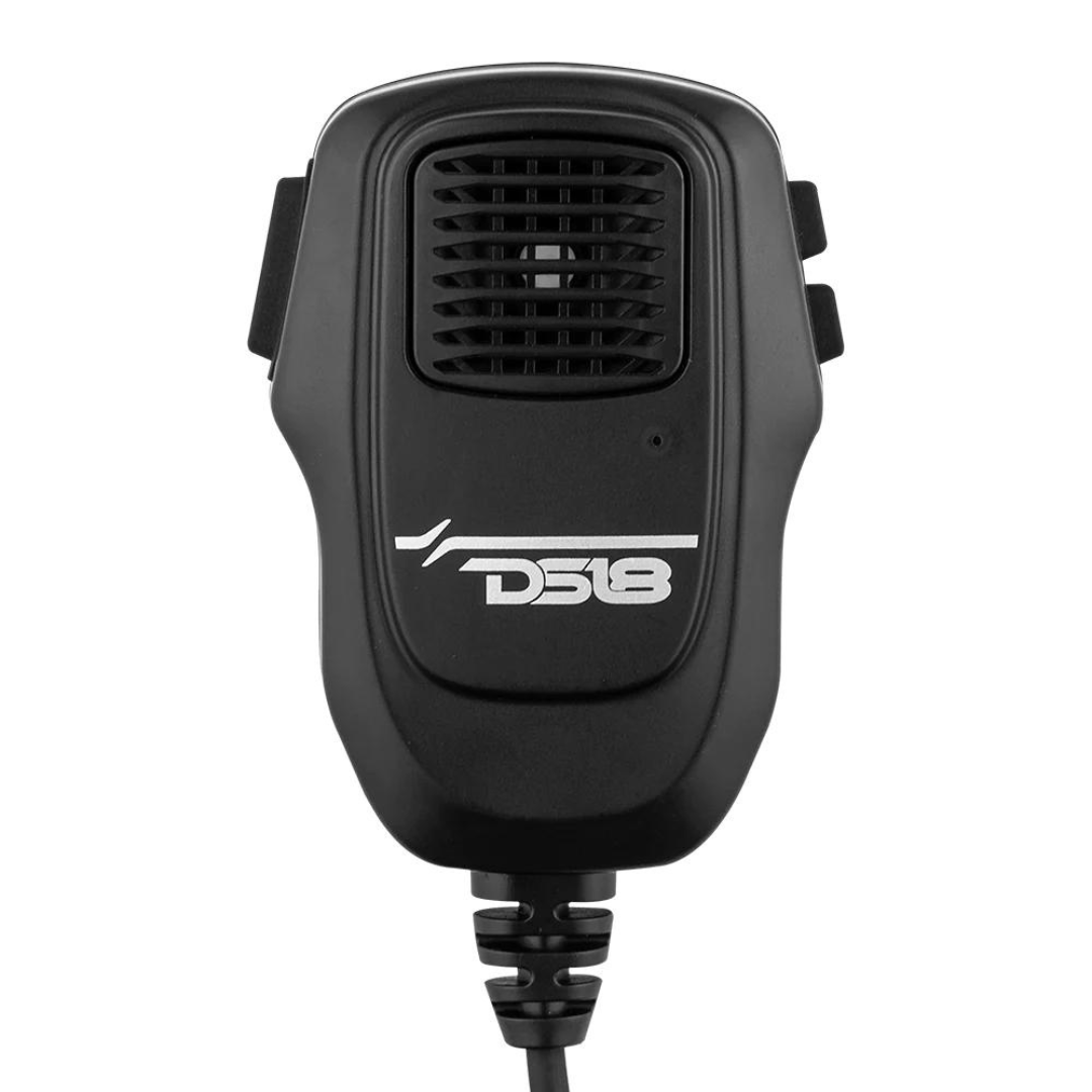 DS18 BTRCRMIC Receptor de transmisión de audio Bluetooth de grado marino con controles y micrófono estilo CB con cable