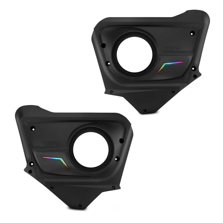 DS18 Rear Door Speaker Panels with LEDs - Fits 2017-up Can-Am Maverick X3