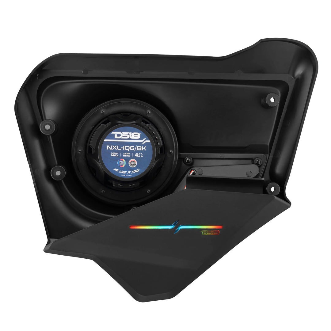 DS18 Rear Door Speaker Panels with LEDs - Fits 2017-up Can-Am Maverick X3