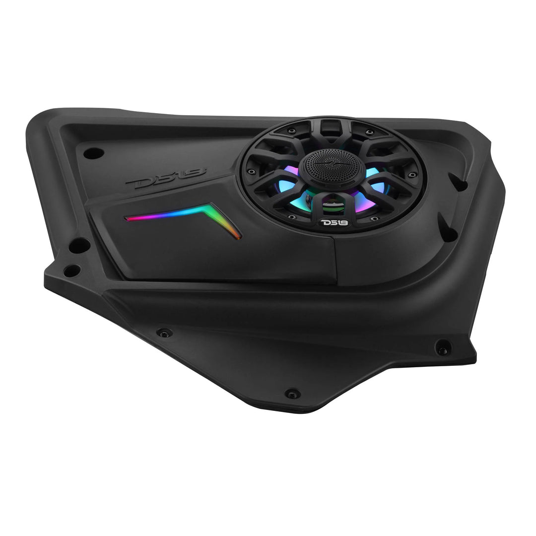 DS18 Rear Door Speaker Panels with LEDs - Fits 2017-up Can-Am Maverick X3