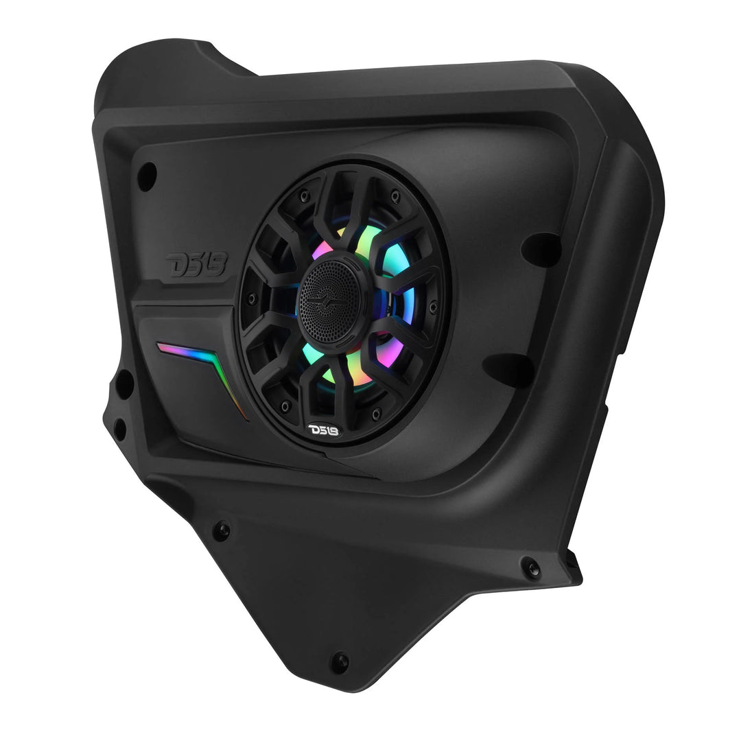 DS18 Rear Door Speaker Panels with LEDs - Fits 2017-up Can-Am Maverick X3