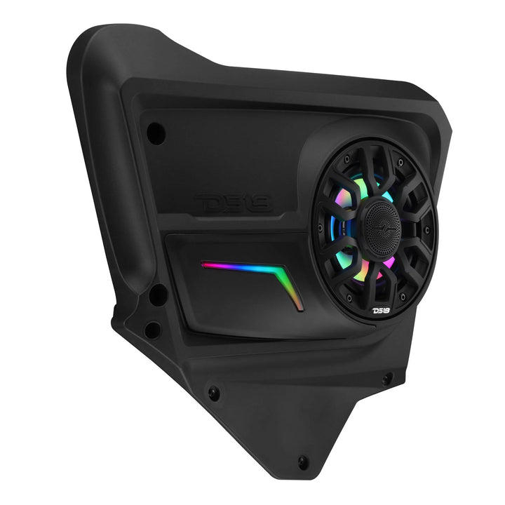 DS18 Rear Door Speaker Panels with LEDs - Fits 2017-up Can-Am Maverick X3