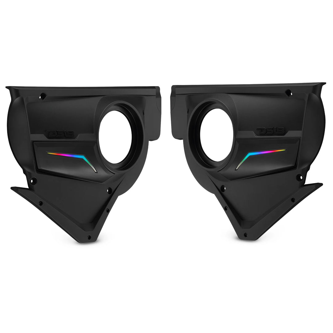 DS18 Front Door Speaker Panels with LEDs - Fits 2020-up Can-Am Maverick X3