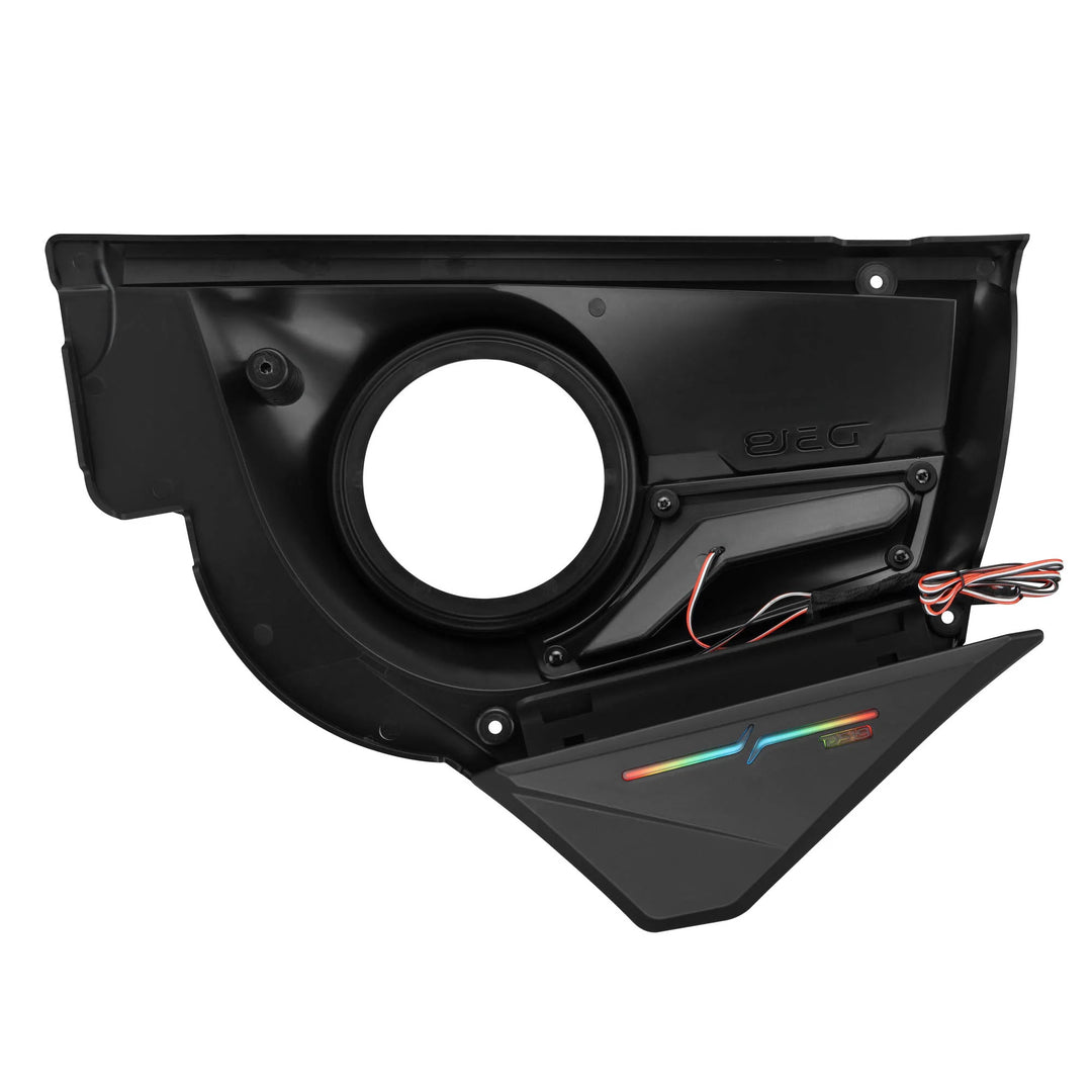 DS18 Front Door Speaker Panels with LEDs - Fits 2020-up Can-Am Maverick X3