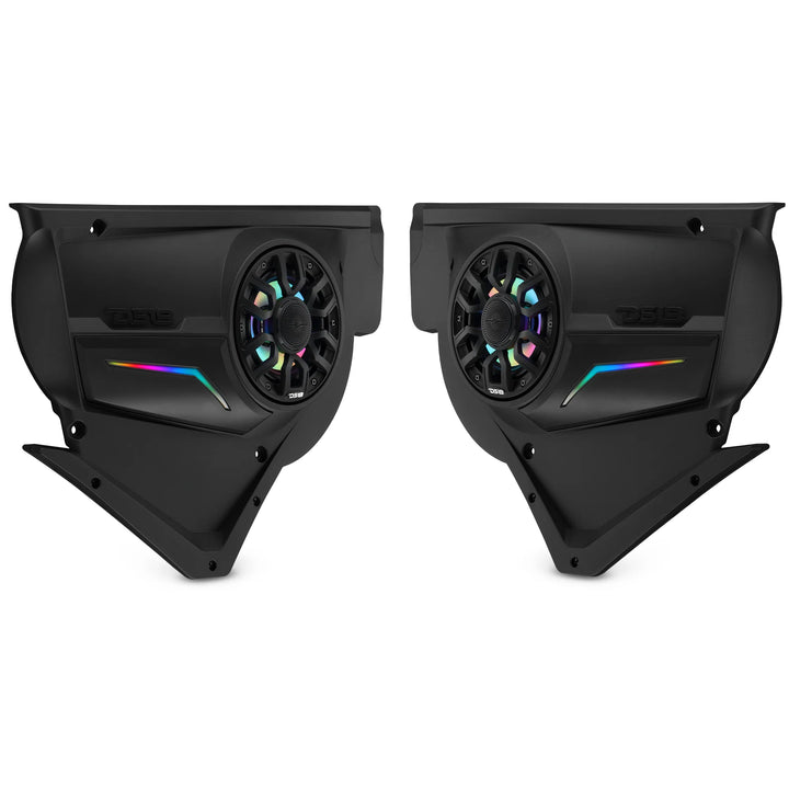 DS18 Front Door Speaker Panels with LEDs - Fits 2020-up Can-Am Maverick X3