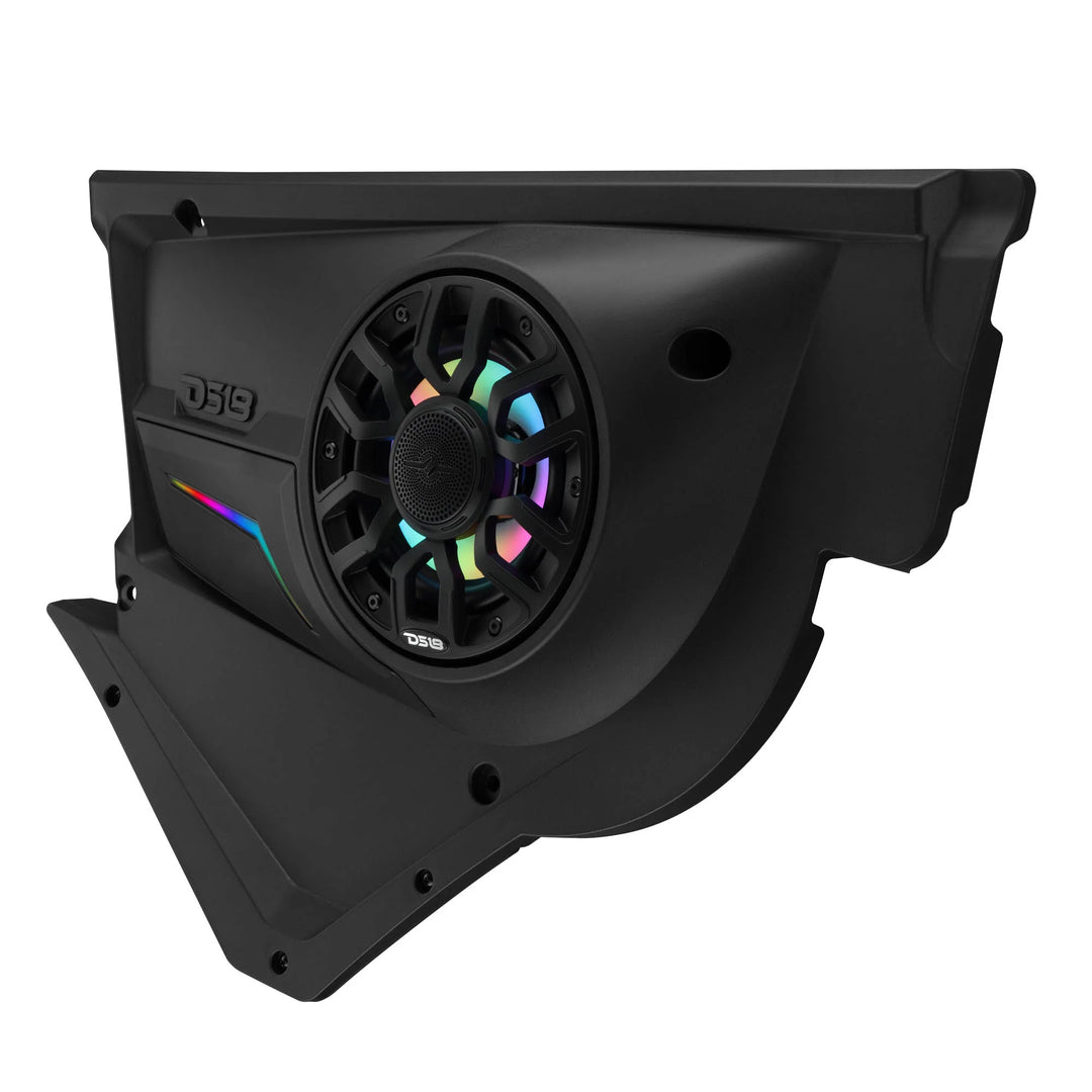 DS18 Front Door Speaker Panels with LEDs - Fits 2020-up Can-Am Maverick X3