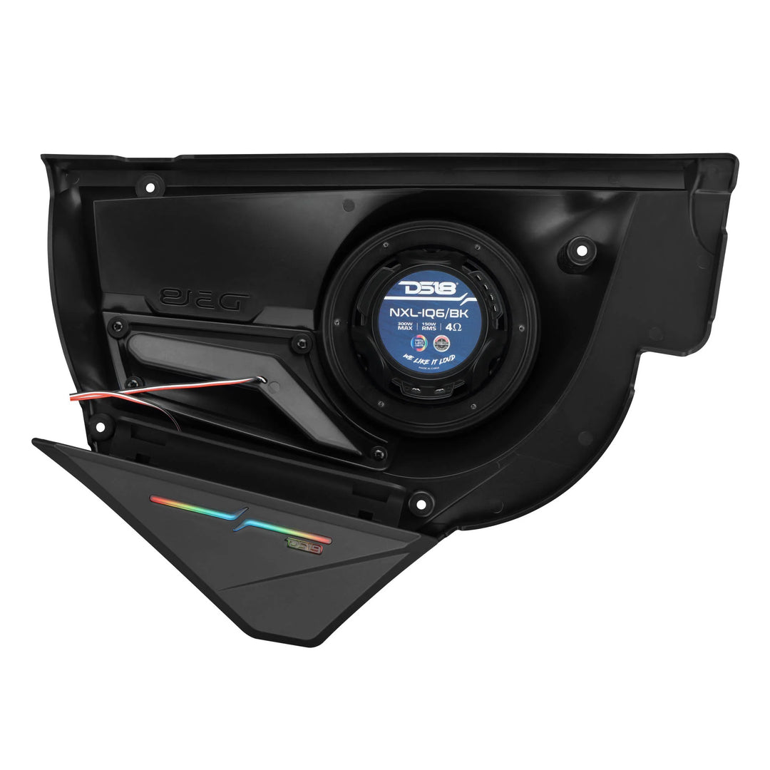 DS18 Front Door Speaker Panels with LEDs - Fits 2020-up Can-Am Maverick X3