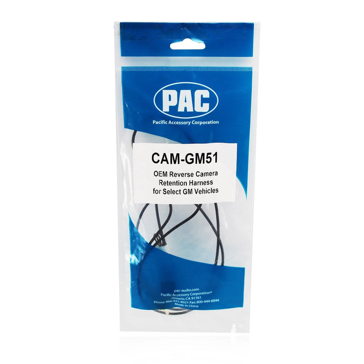Pac-Audio CAM-GM51 OEM Reverse Camera Retention Harness for Select 2014-2019 Chevrolet, GMC, Cadillac or Buick Vehicles