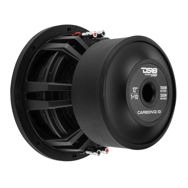 DS18 CARBON12.1D 12" Subwoofer - 3500 Watts Rms Dual 1-ohm