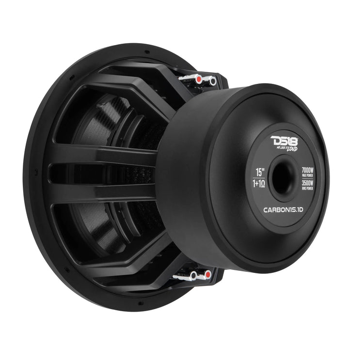 DS18 CARBON15.1D 15" Subwoofer - 3500 Watts Rms Dual 1-ohm