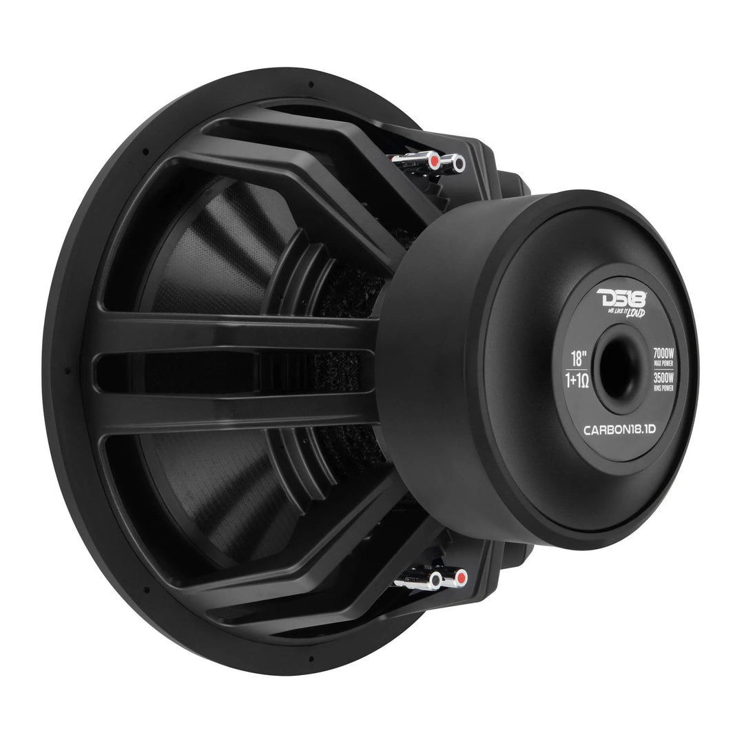 DS18 CARBON18.1D 18" Subwoofer - 3500 Watts Rms Dual 1-ohm