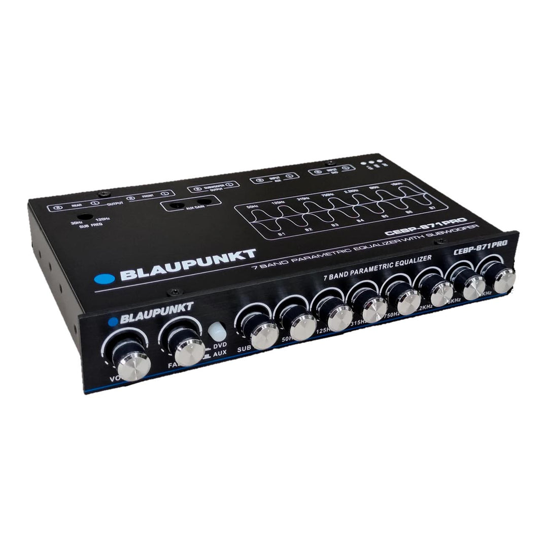 Blaupunkt CEBP-871 PRO 7-Band Parametric Equalizer - 7 Volt Rca Outputs
