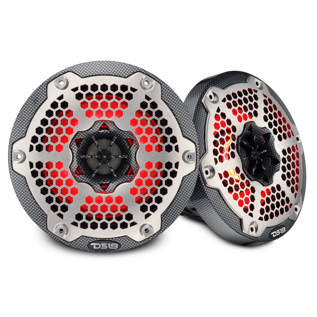 DS18 CF-6MD 6.5" Neodymium 2-Way Marine Speakers - 250W Rms 4-ohm