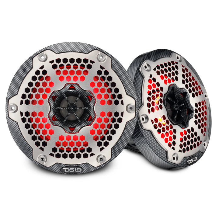 DS18 CF-6MD 6.5" Neodymium 2-Way Marine Speakers - 250W Rms 4-ohm