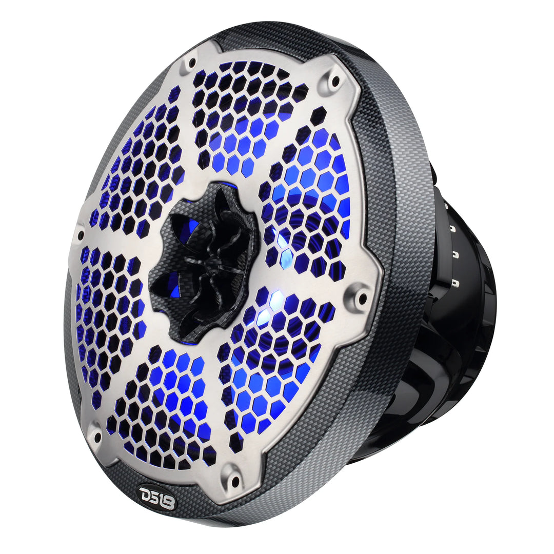 DS18 CF-8MD 8" Neodymium 2-Way Marine Speakers - 350W Rms 4-ohm