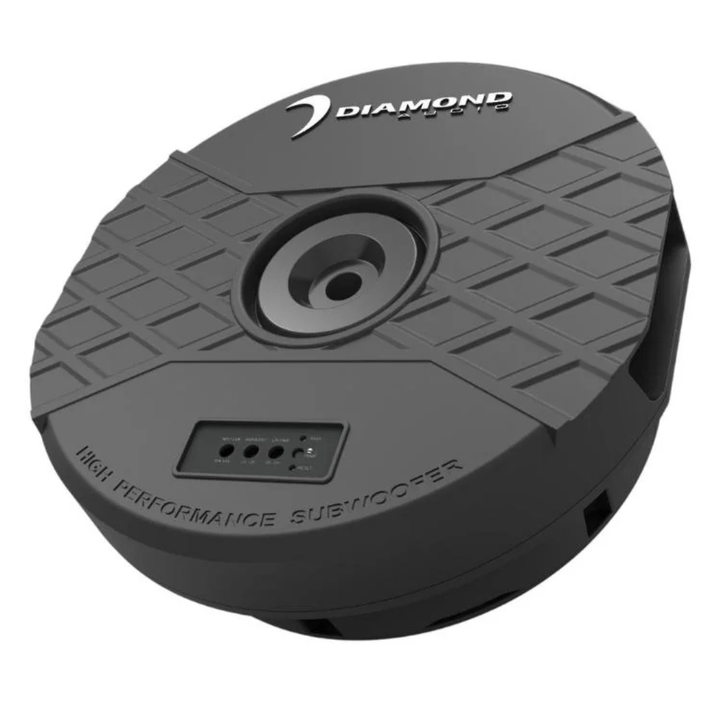 Diamond Audio DASTX12 Amplified 11" Slim Spare Tire Active Enclosure with Subwoofer - 150 Watts Rms 2-ohm