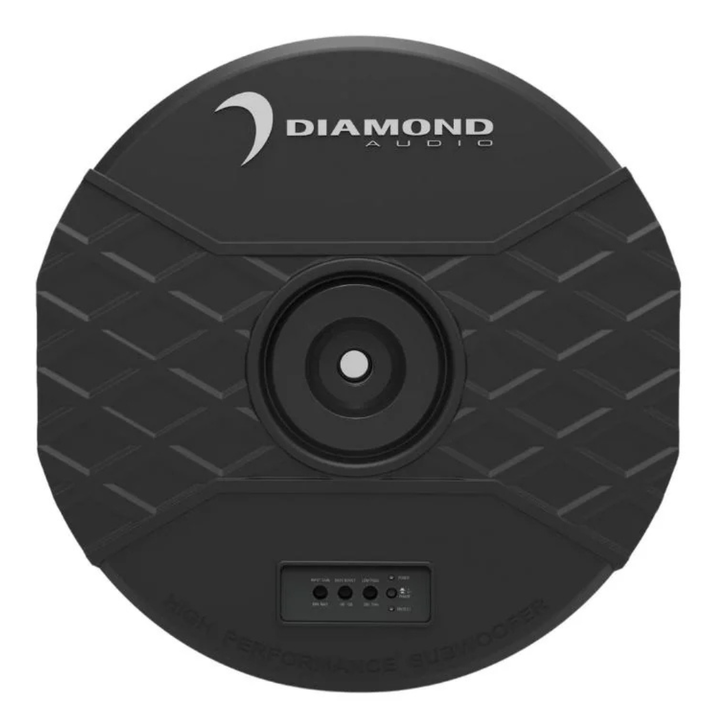 Diamond Audio DASTX12 Amplified 11" Slim Spare Tire Active Enclosure with Subwoofer - 150 Watts Rms 2-ohm