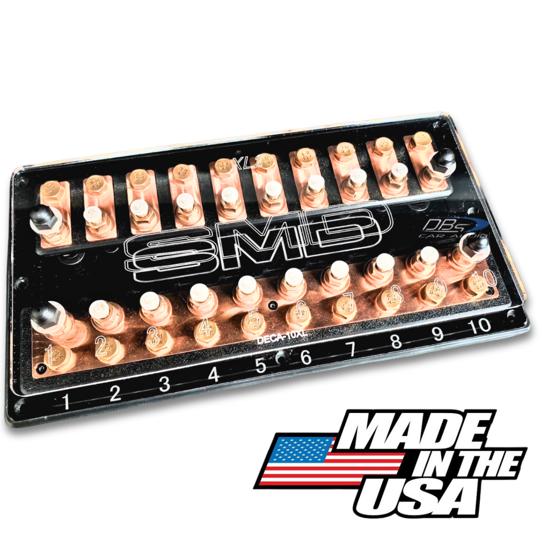 SMD Deca XL2 10 Spot ANL Fuse Block - Copper Hardware - DB's Car Audio
