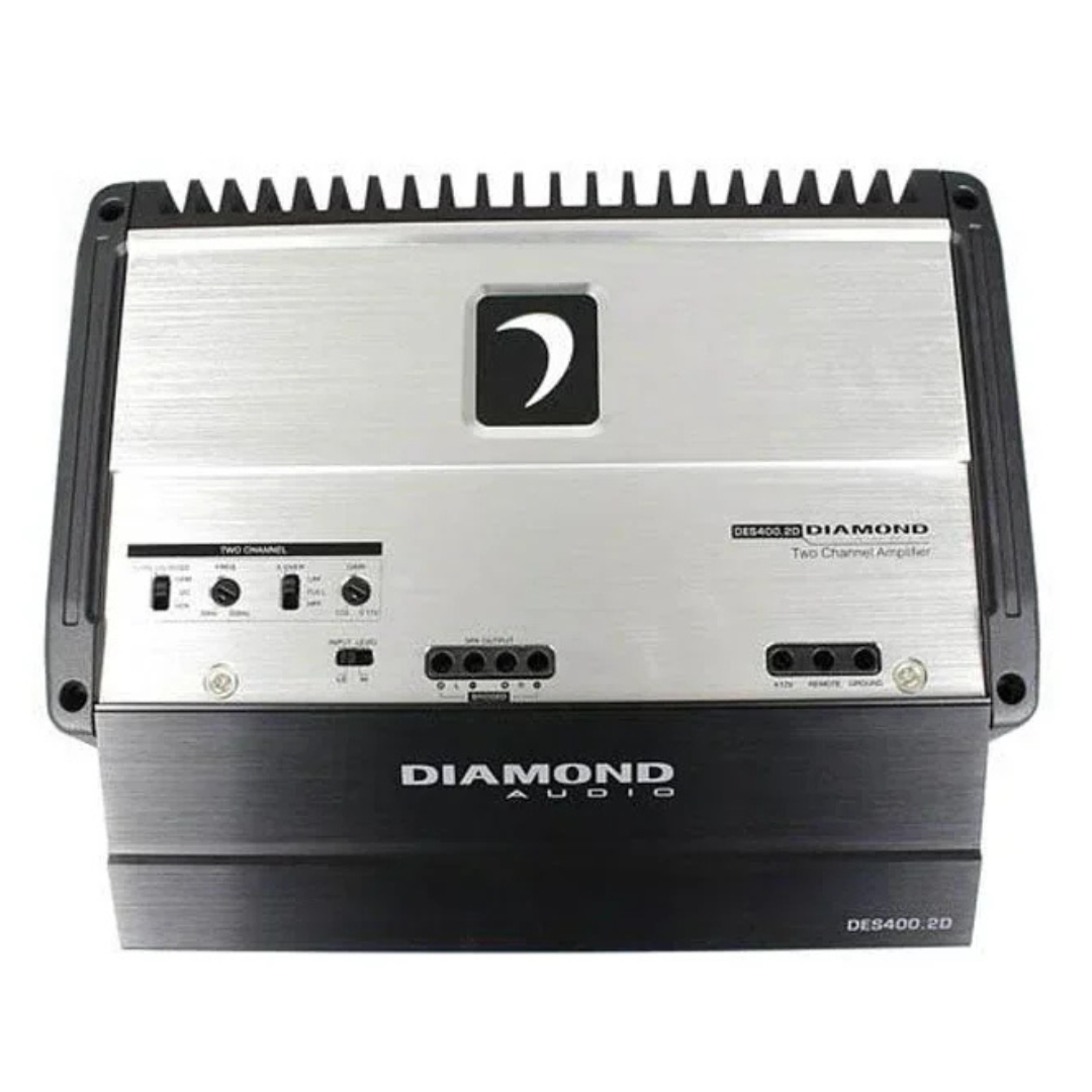 Diamond Audio DES400.2D 2-Channel Amplifier - 2 x 200 Watts Rms @ 4-ohm