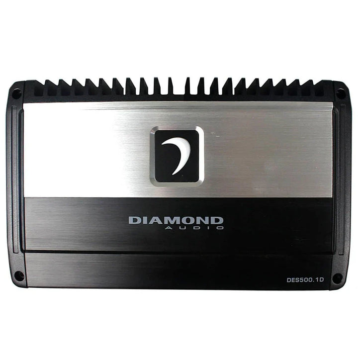 Diamond Audio DES500.1D Monoblock Subwoofer Amplifier - 500 Watts Rms @ 1-ohm or 2-ohm