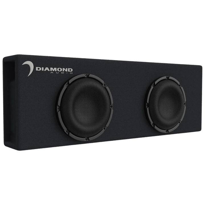 Diamond Audio DESMB8D Loaded Dual 8" Ported Enclosure with Subwoofers - 500 Watts Rms 2-ohm