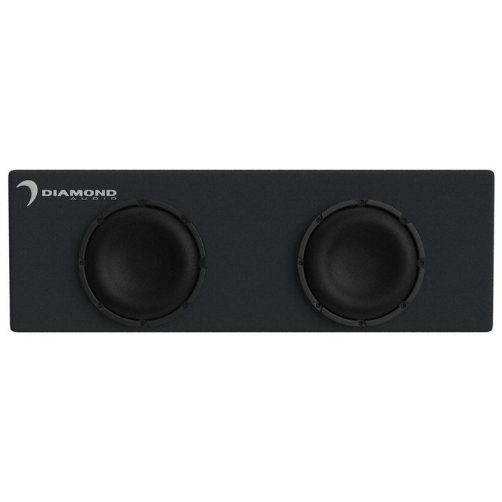 Diamond Audio DESMB8D Loaded Dual 8" Ported Enclosure with Subwoofers - 500 Watts Rms 2-ohm